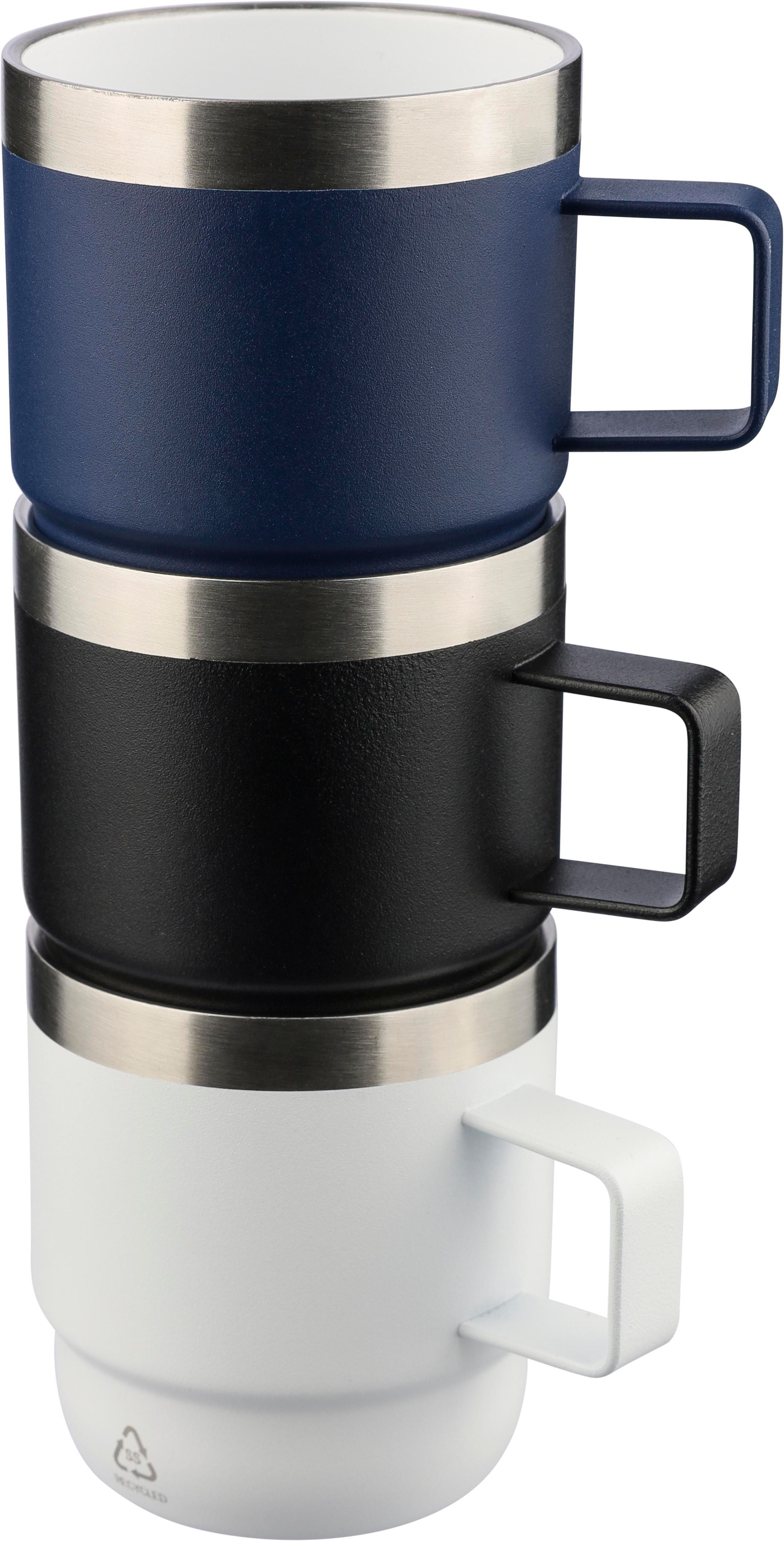 Taza termo de acero inox. reciclado y cerámica Lilia