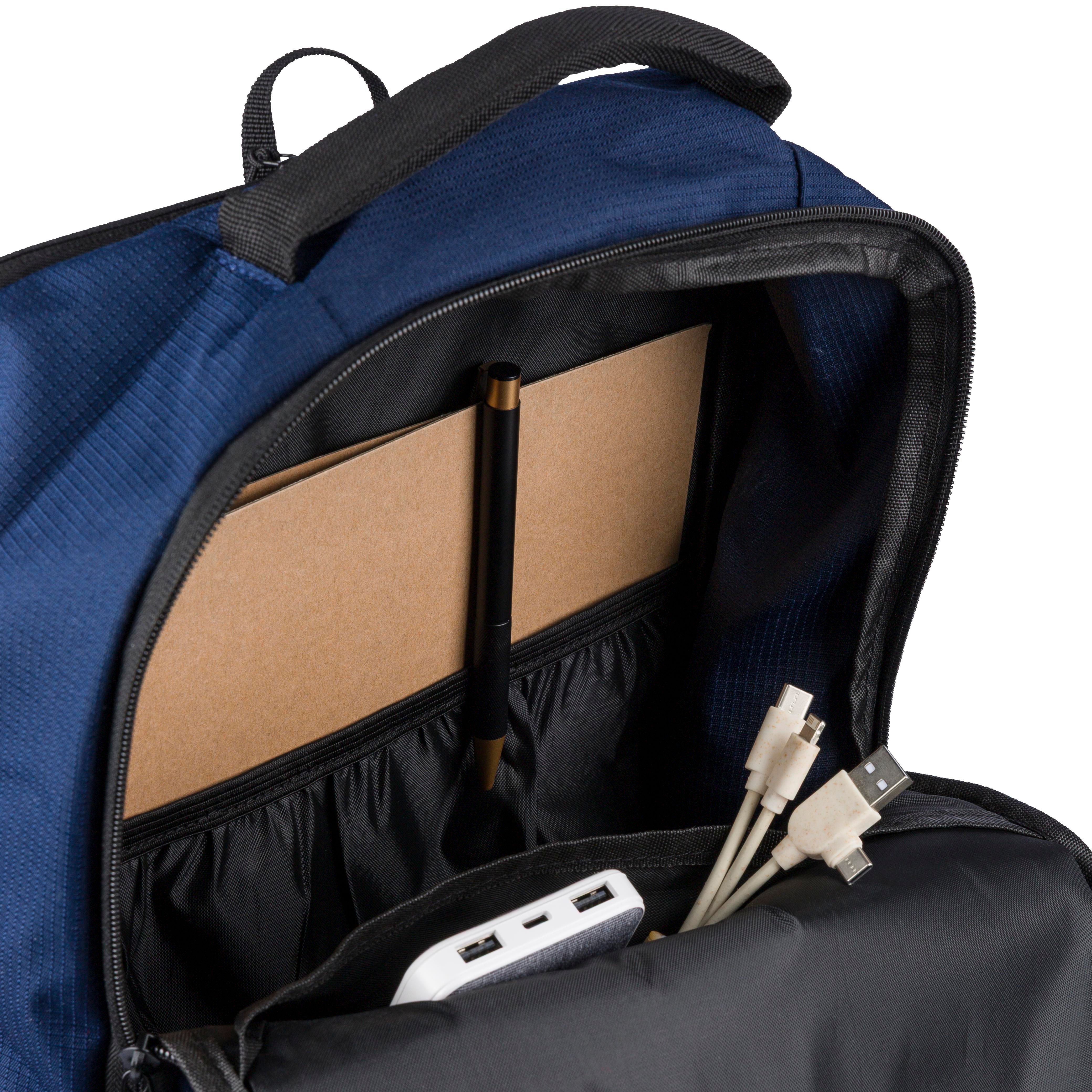 Mochila de poliéster Ocean Bound rPET para pc Tova