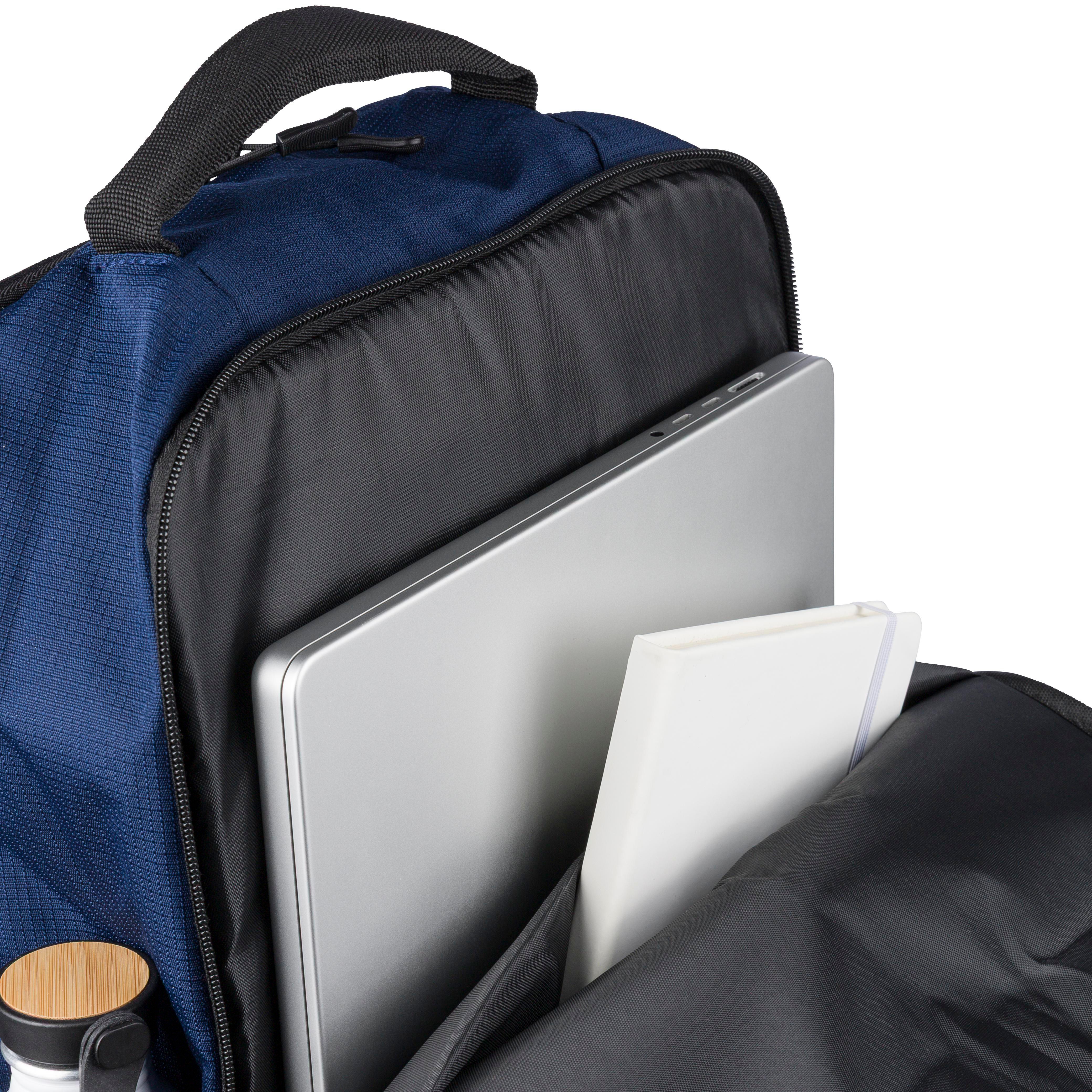 Mochila de poliéster Ocean Bound rPET para pc Tova