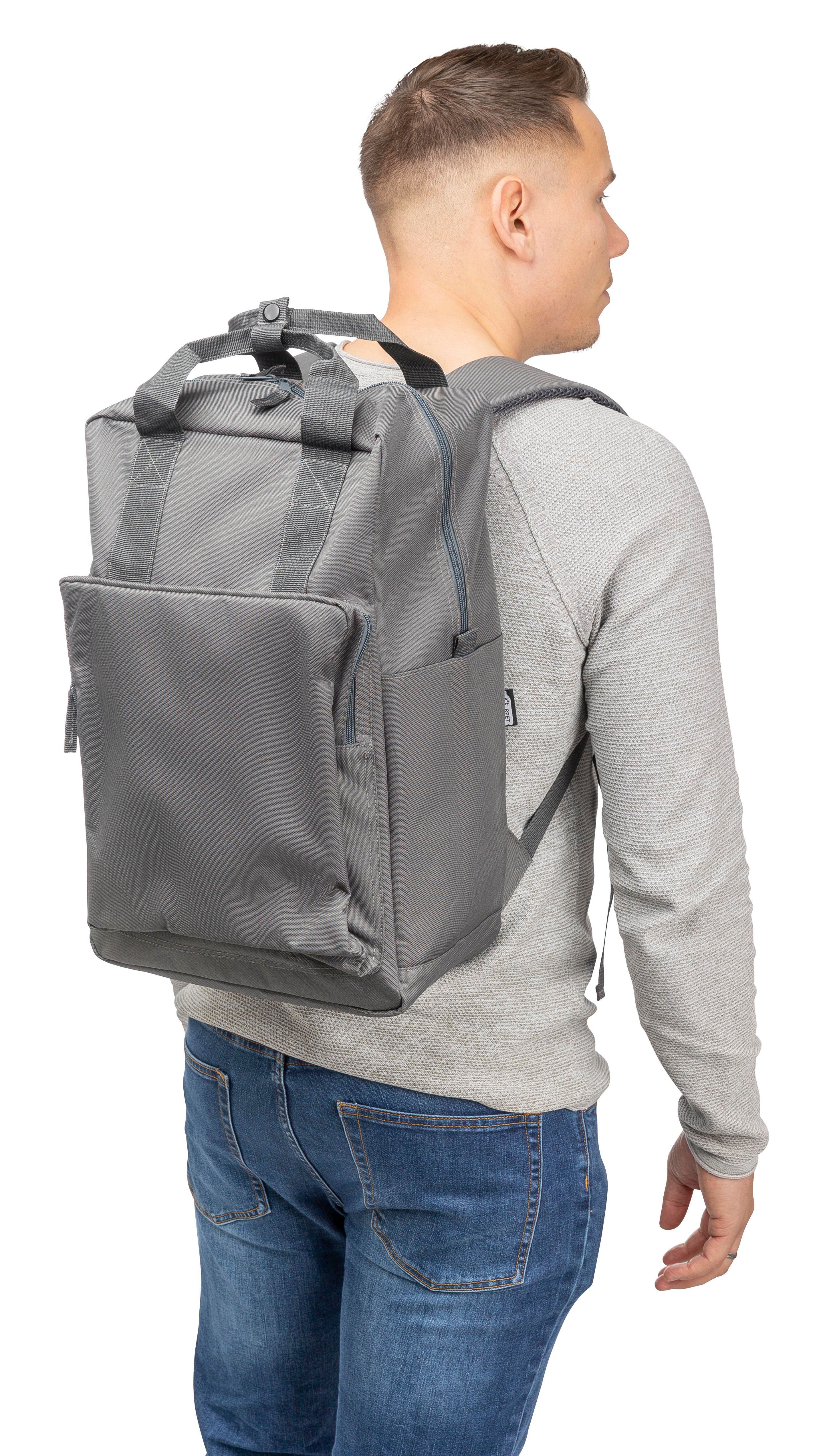 Mochila de poliéster reciclado para pc Amalia