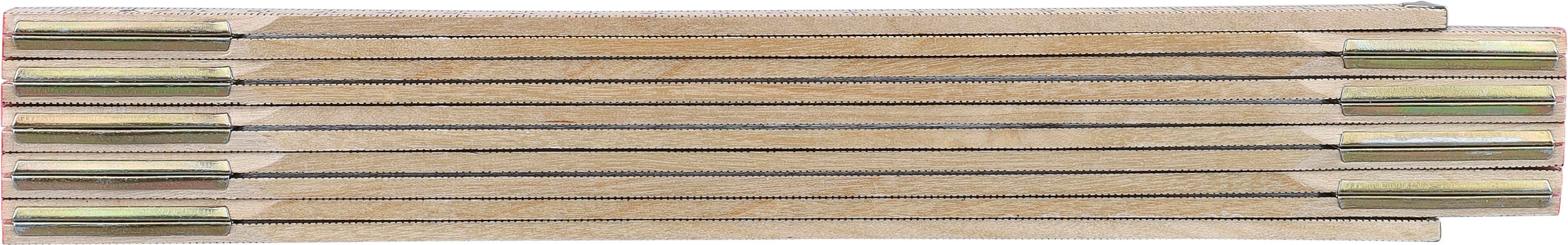 Regla plegable de madera de abedul Ezio