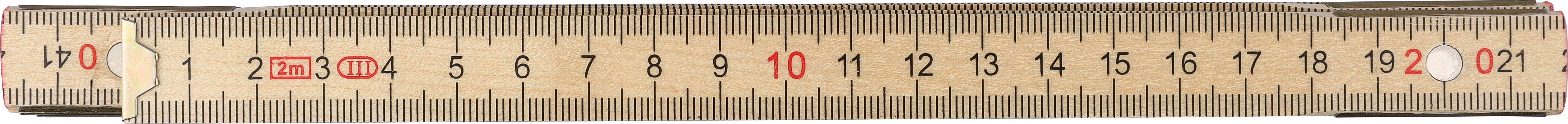 Regla plegable de madera de abedul Ezio