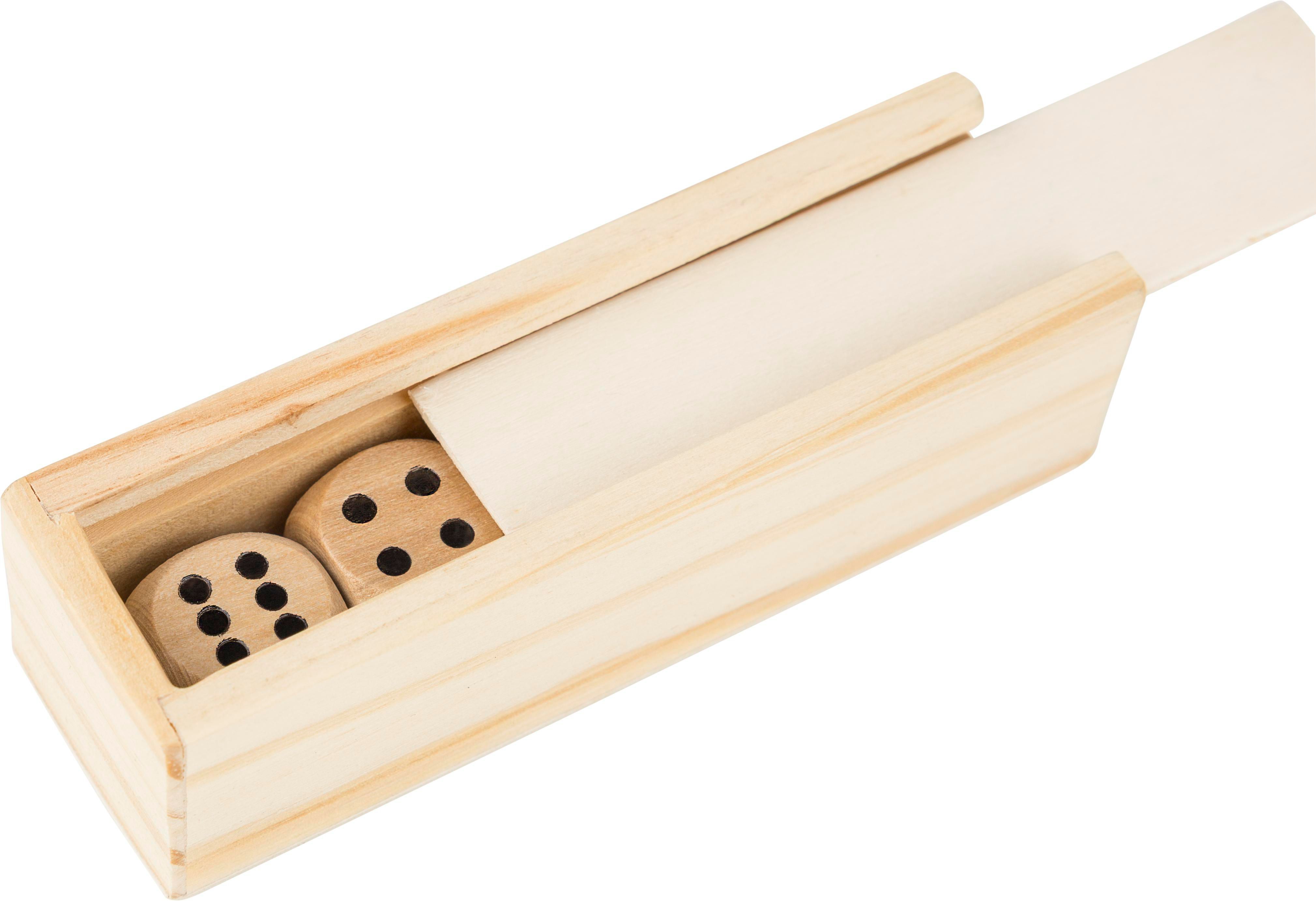 Juego de dados de madera de haya Celine