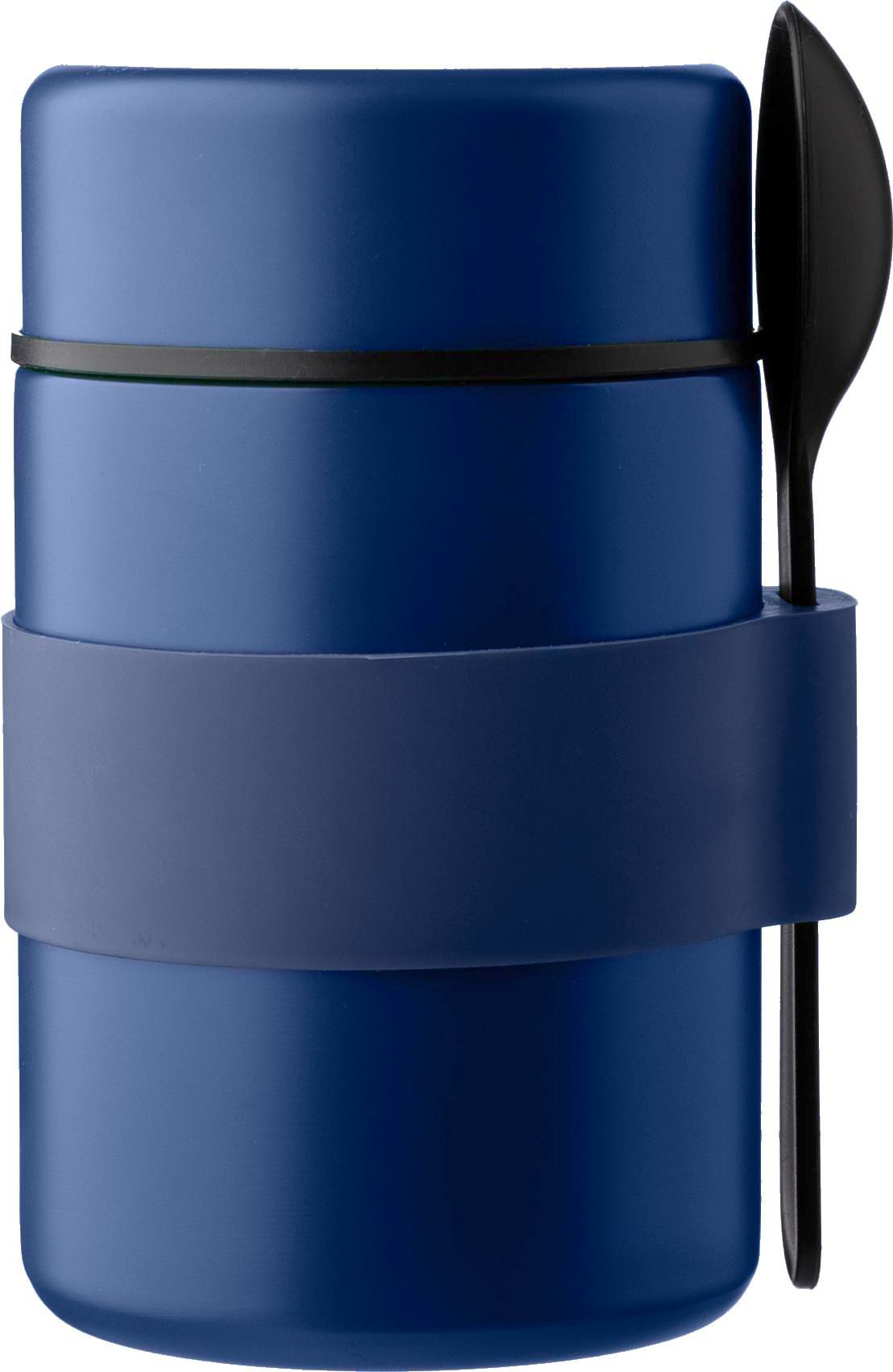 Vaso termo de acero inox. con cuchara Niko