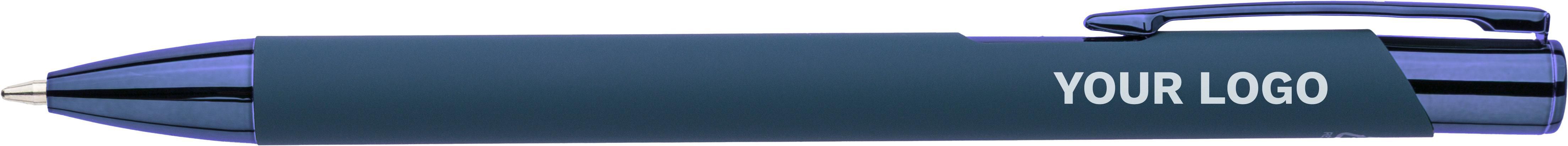 Bolígrafo de aluminio reciclado y caucho Anisa