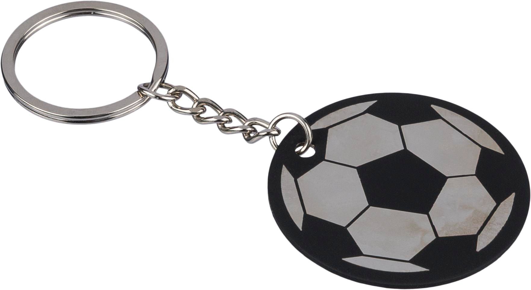 Llavero redondo de acero inox. reciclado Ciro