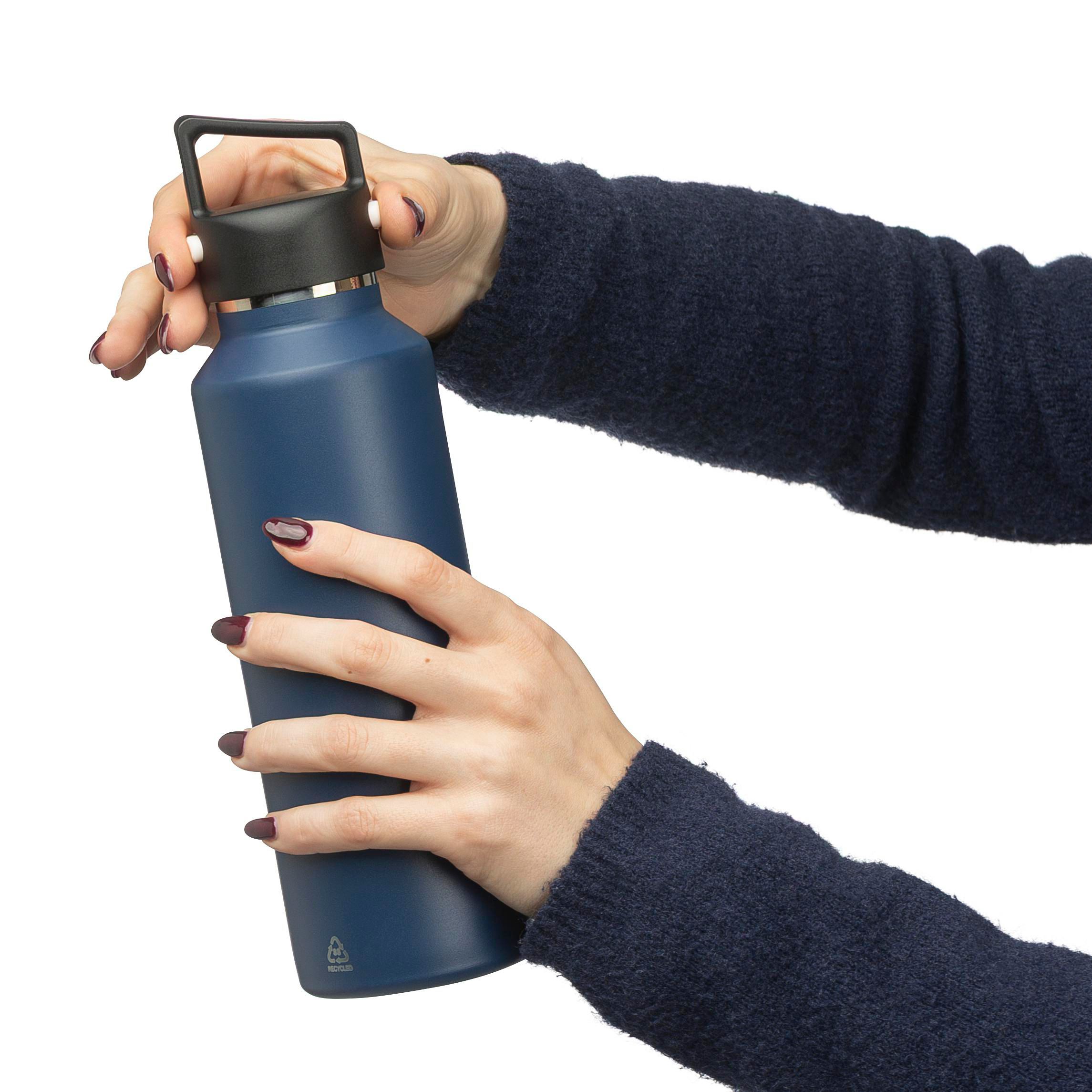 Botella termo de acero inox. reciclado Mace