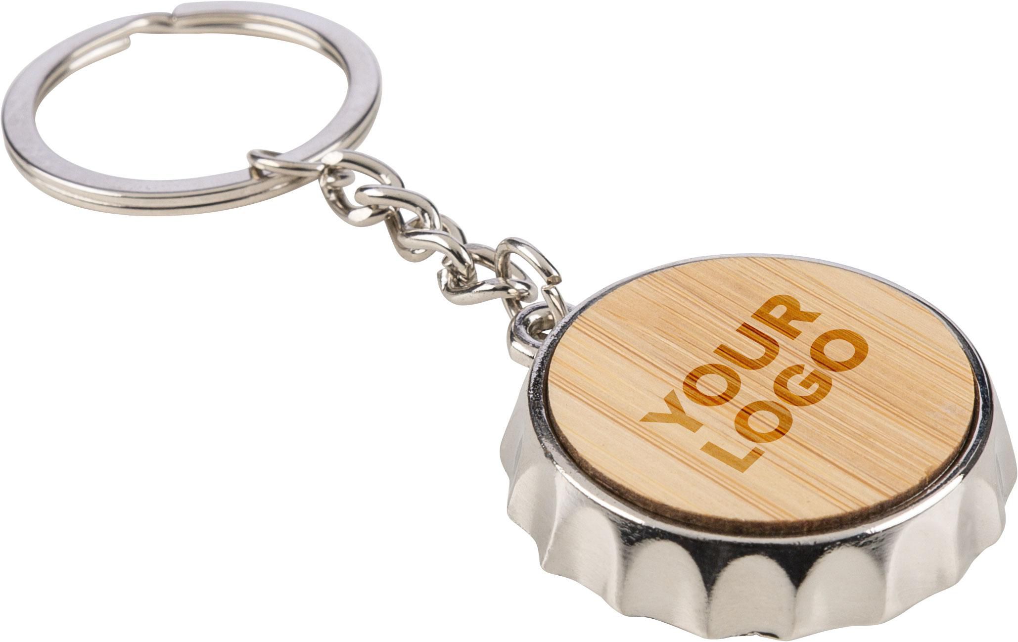 Llavero y abridor de aleación de zinc Finn