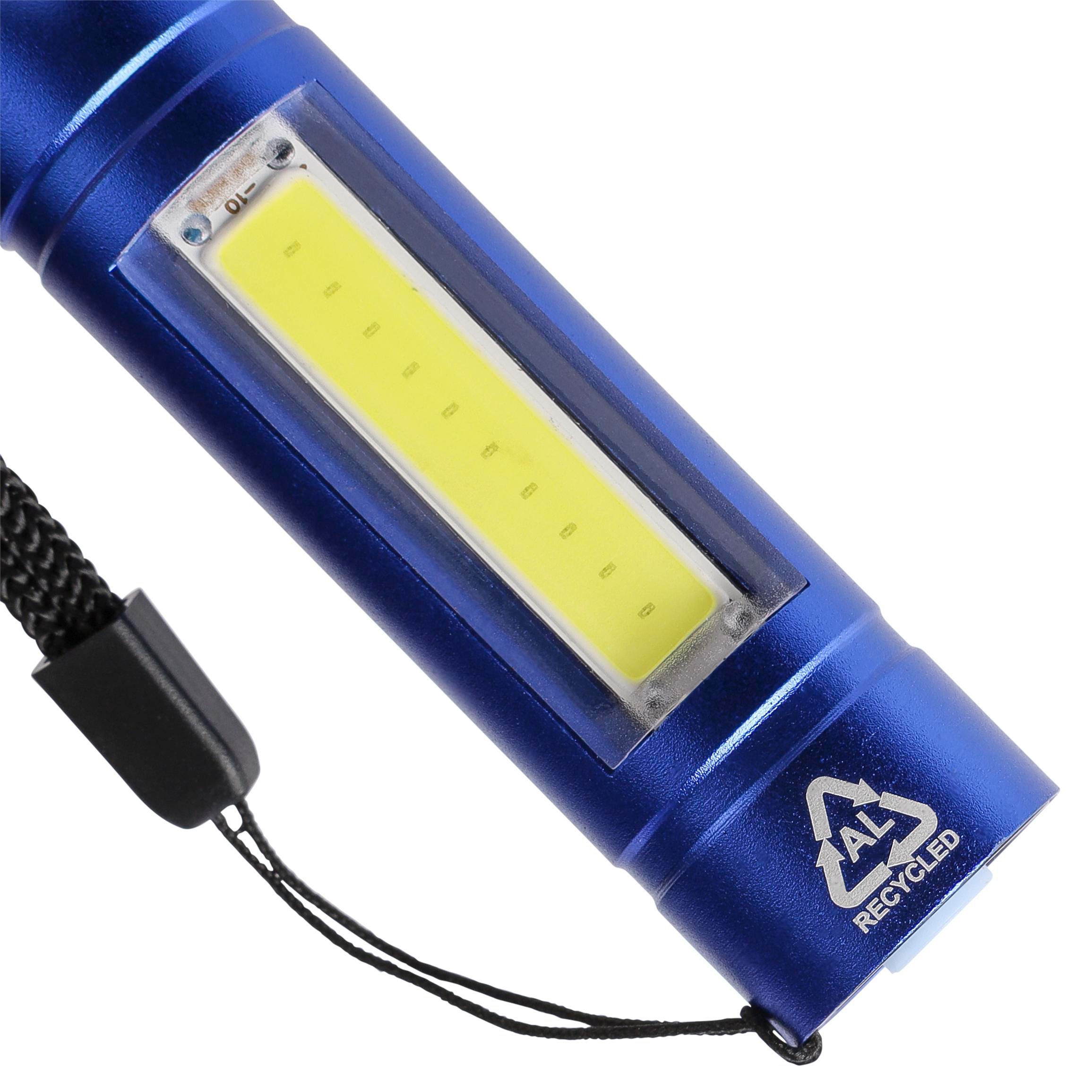 Linterna COB de aluminio reciclado Sami