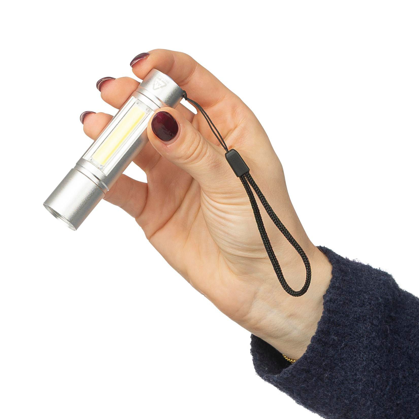 Linterna COB de aluminio reciclado Sami