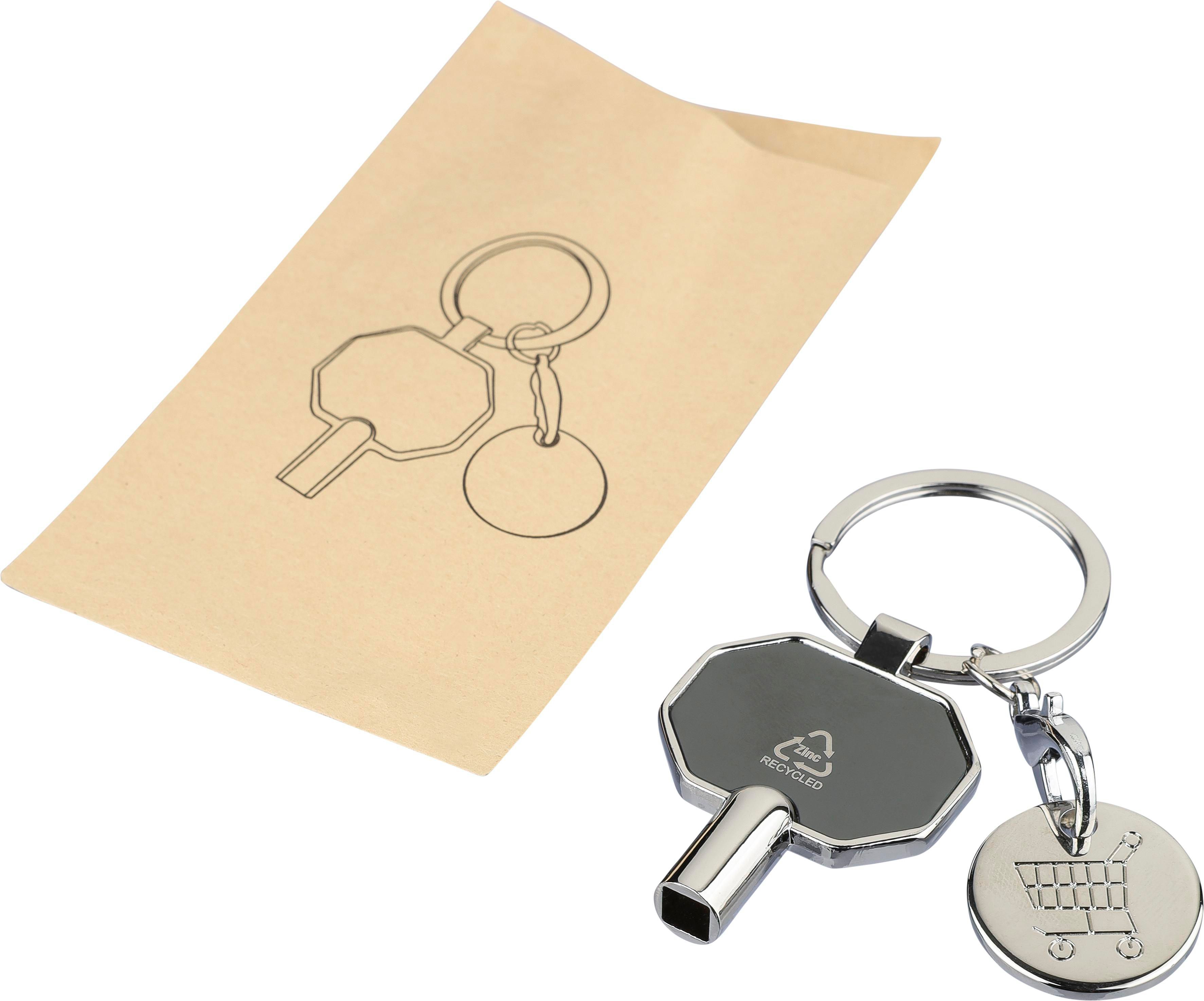 Llavero multiusos de aleación de zinc reciclado Mara