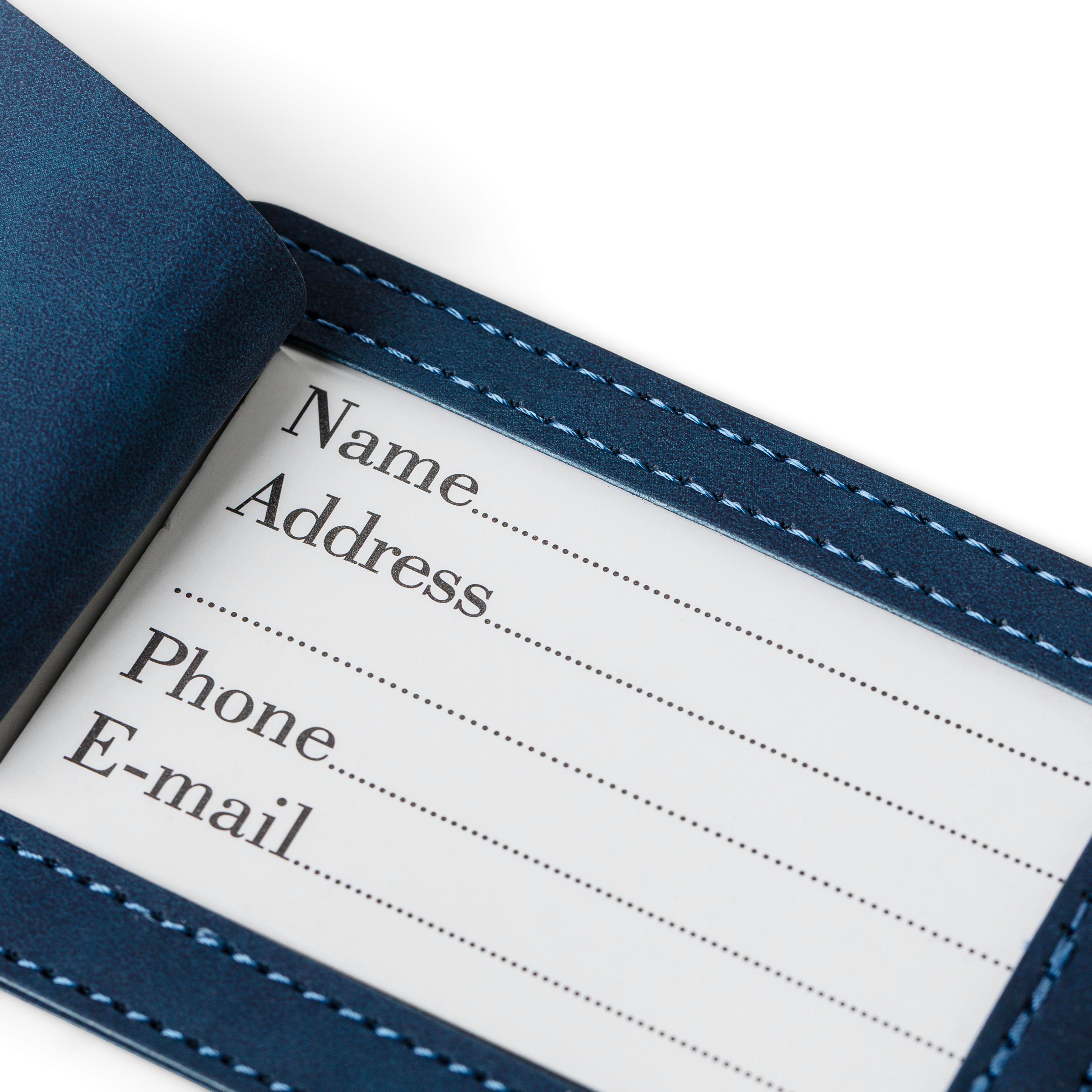 Porta pasaporte y etiqueta de equipaje de PU reciclado Zani