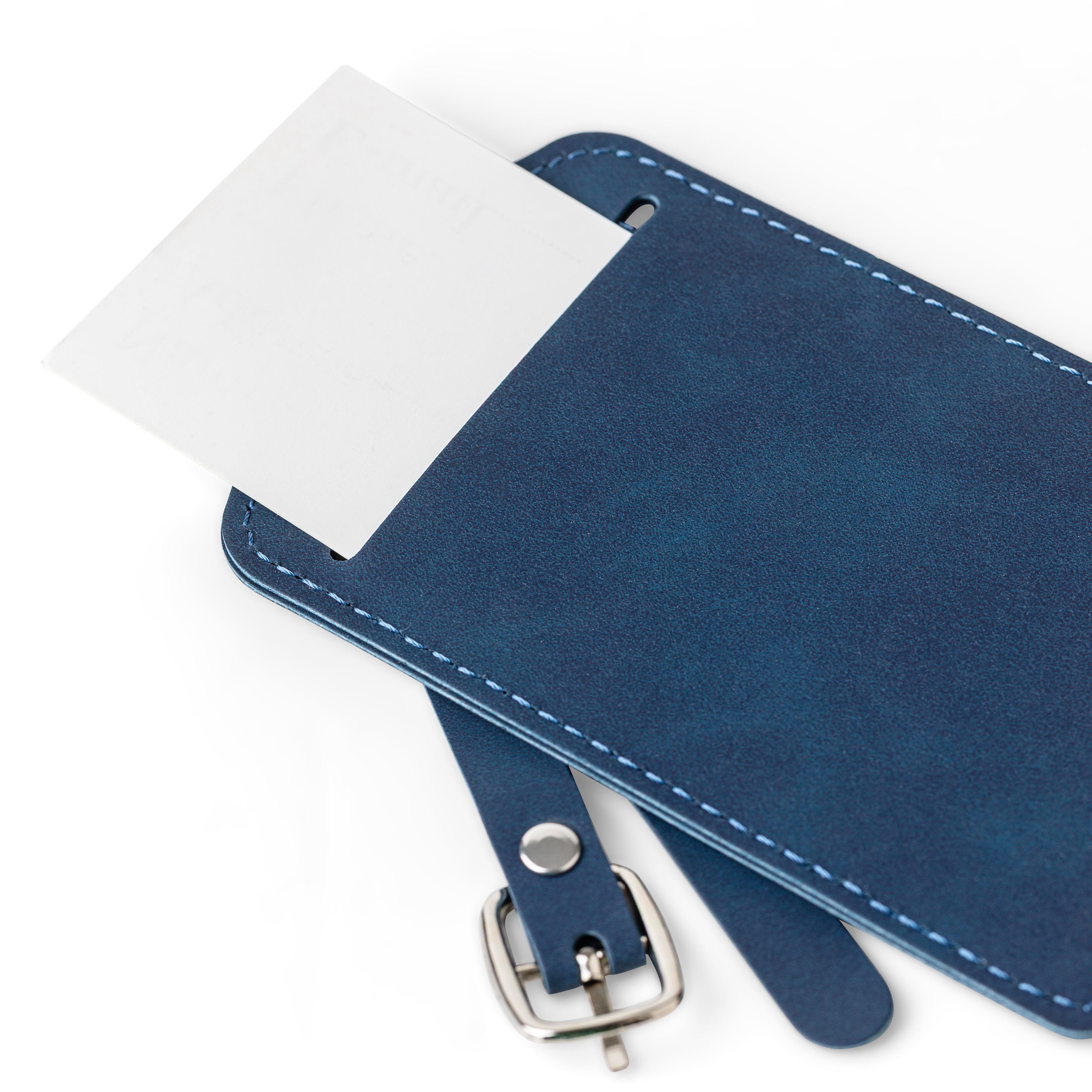 Porta pasaporte y etiqueta de equipaje de PU reciclado Zani