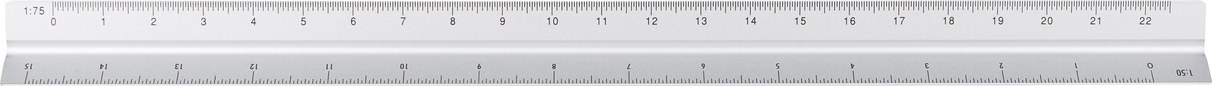 Regla triangular de aluminio Tavi