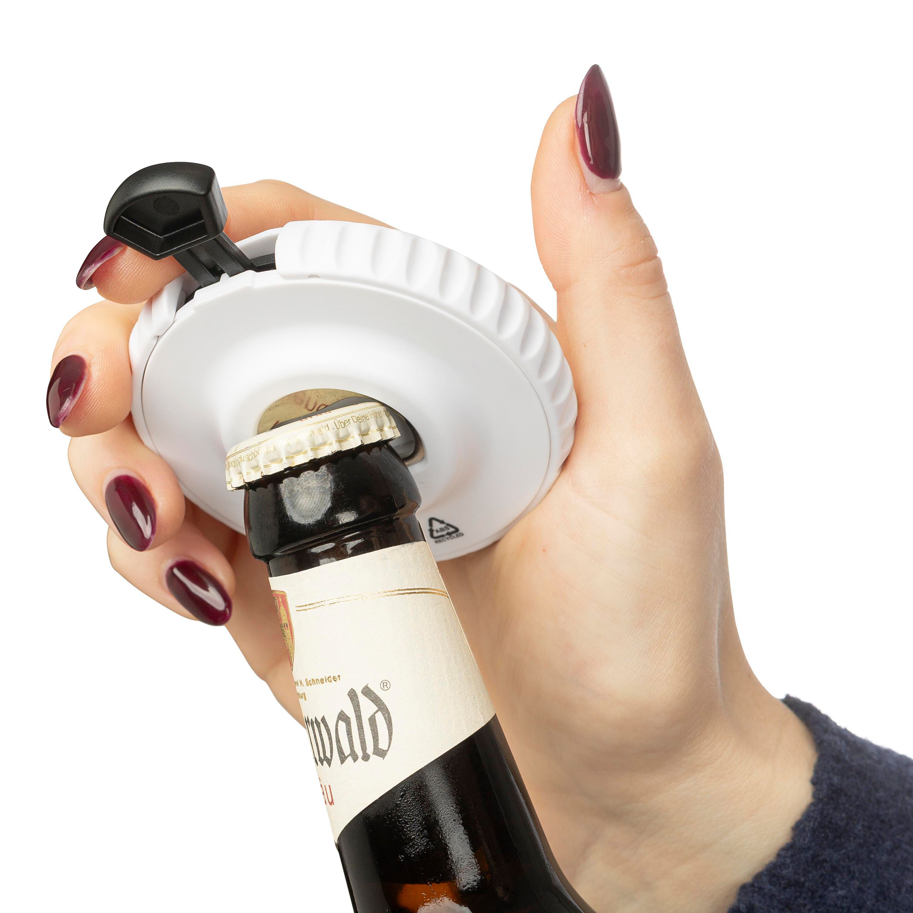 Abridor con dados de ABS reciclado Cian