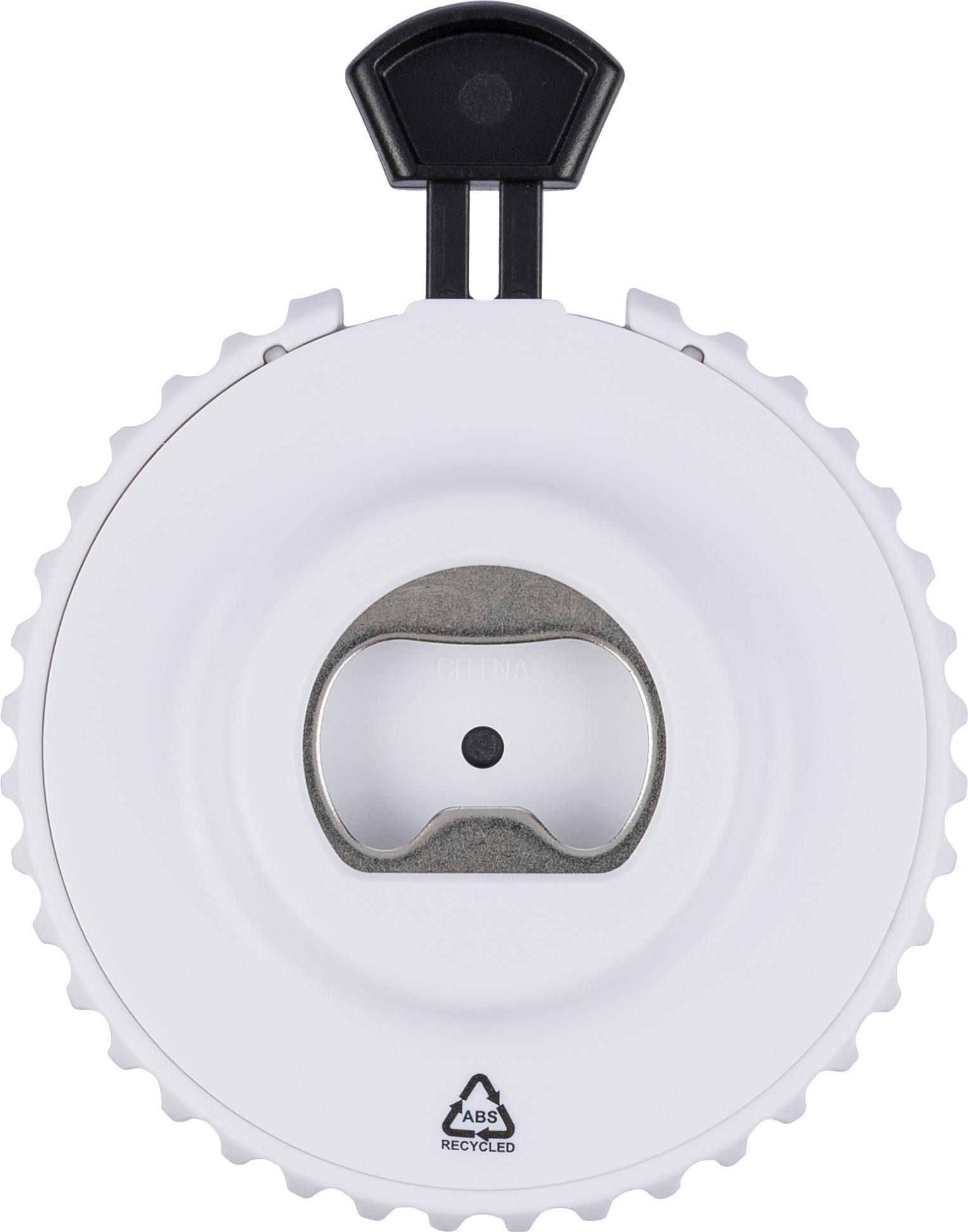 Abridor con dados de ABS reciclado Cian