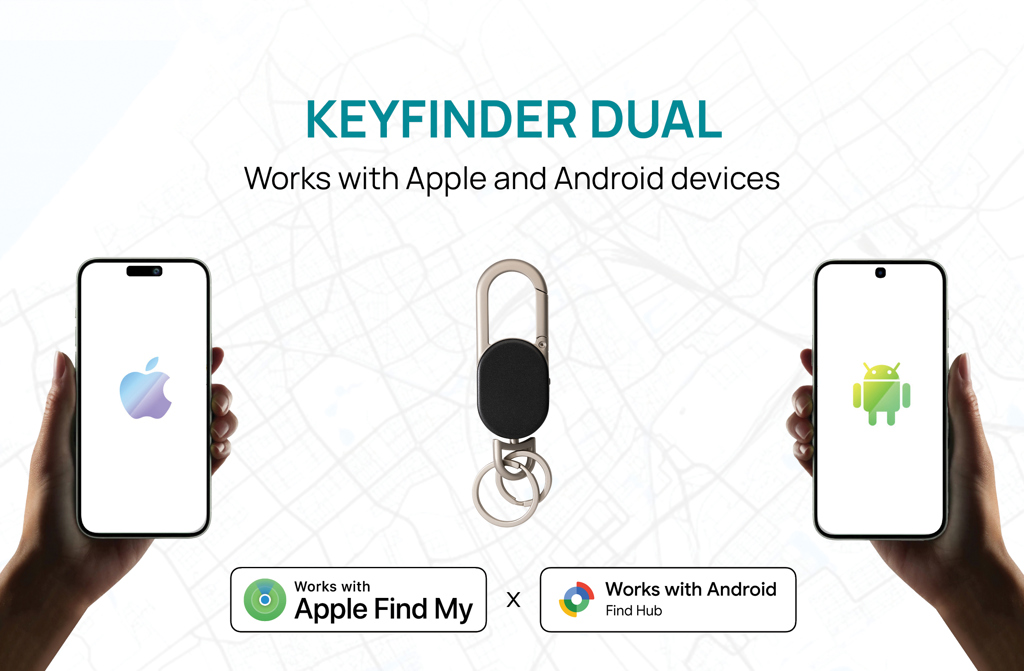 Llavero Keyfinder Dual con localización en todo el mundo