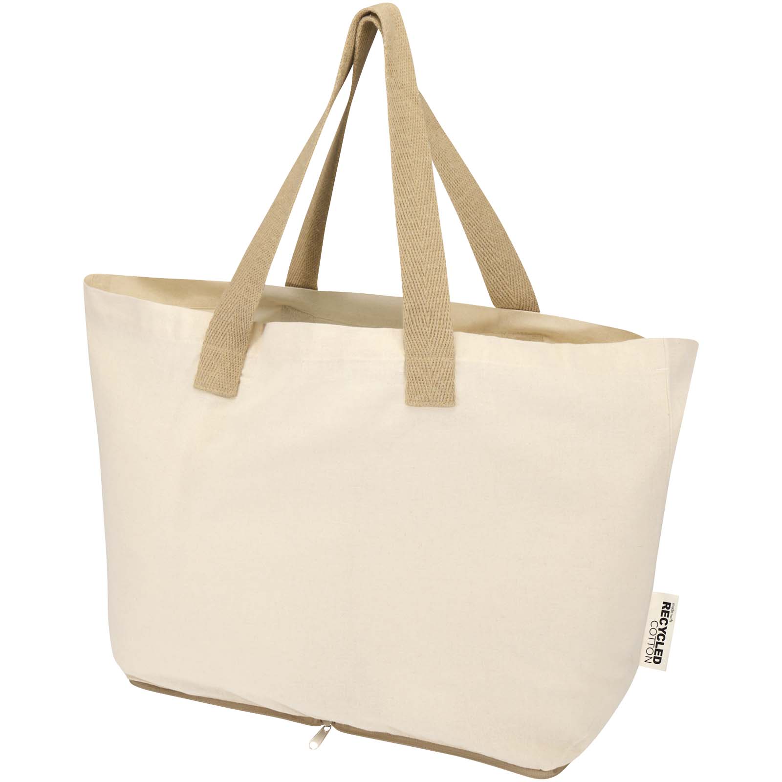 Sierra 140 g/m² GRS recycled foldable cotton tote bag 7L