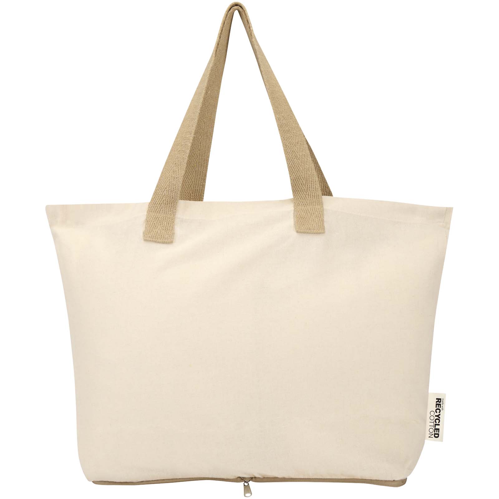 Sierra 140 g/m² GRS recycled foldable cotton tote bag 7L