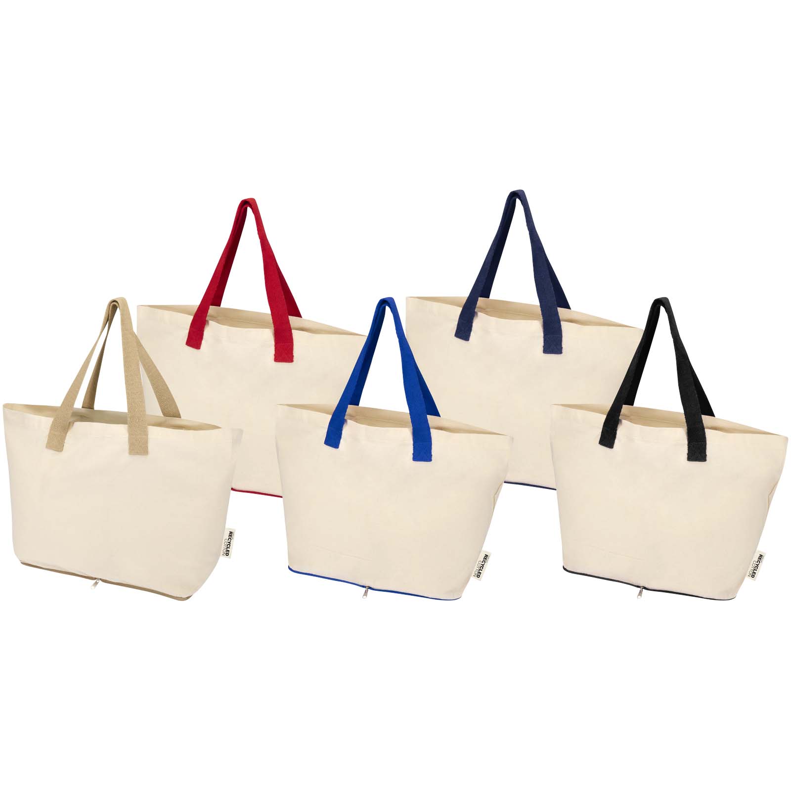 Sierra 140 g/m² GRS recycled foldable cotton tote bag 7L