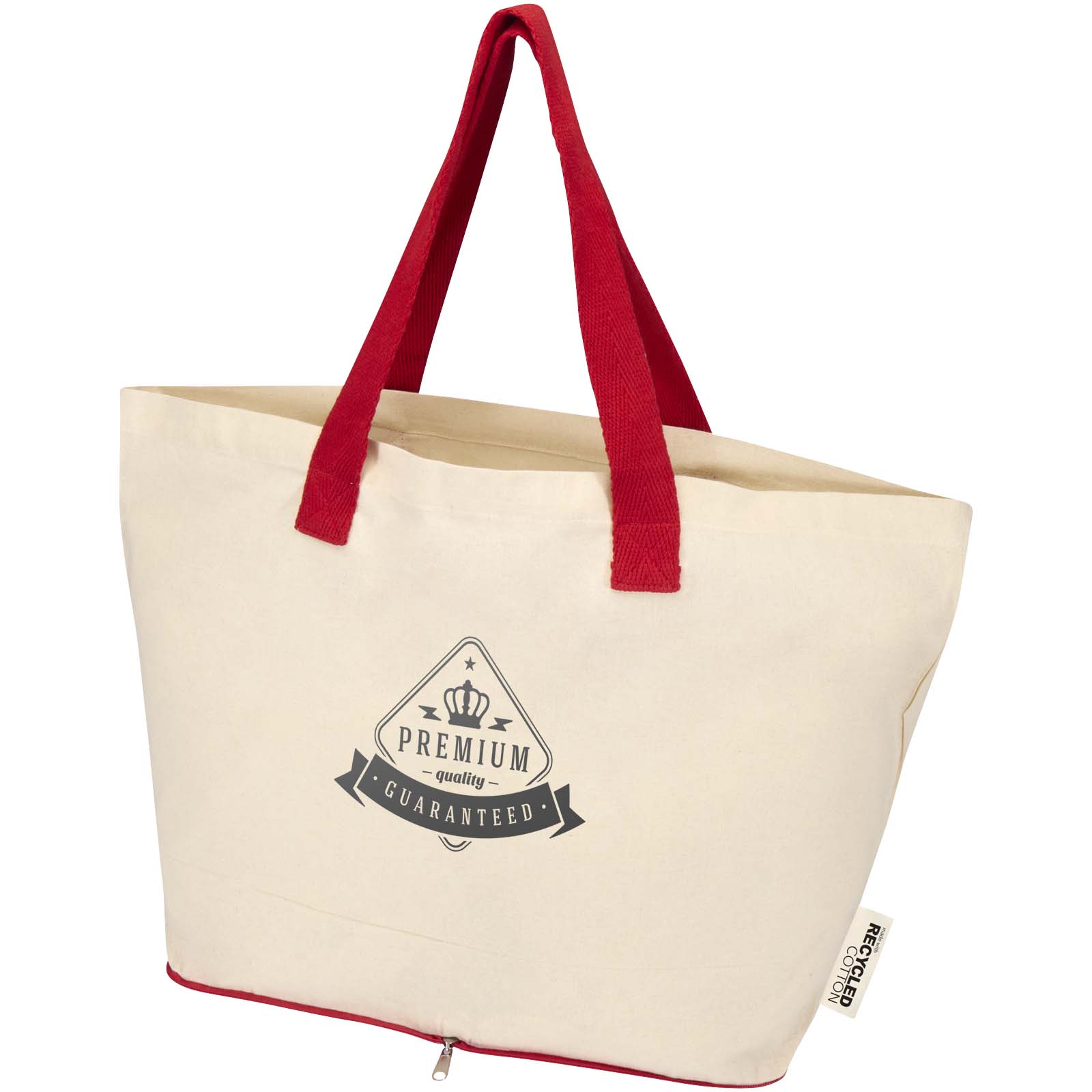 Sierra 140 g/m² GRS recycled foldable cotton tote bag 7L