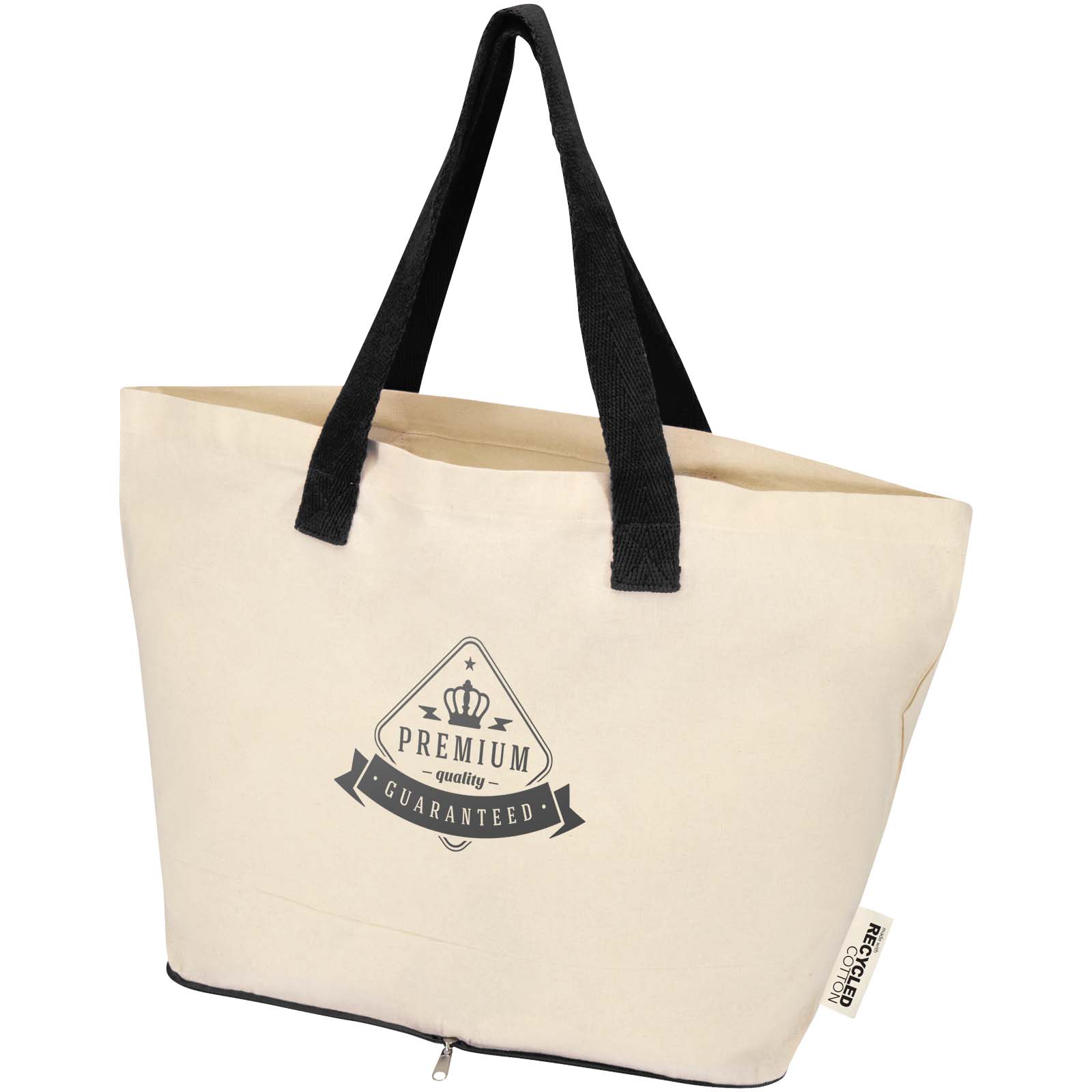 Sierra 140 g/m² GRS recycled foldable cotton tote bag 7L