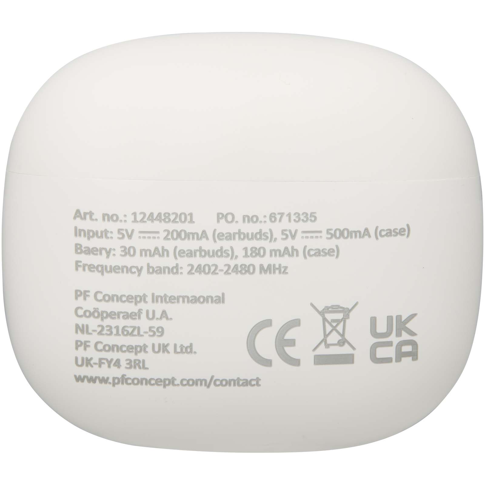 Alterf recycled plastic True Wireless Bluetooth® headset with silicone eartips