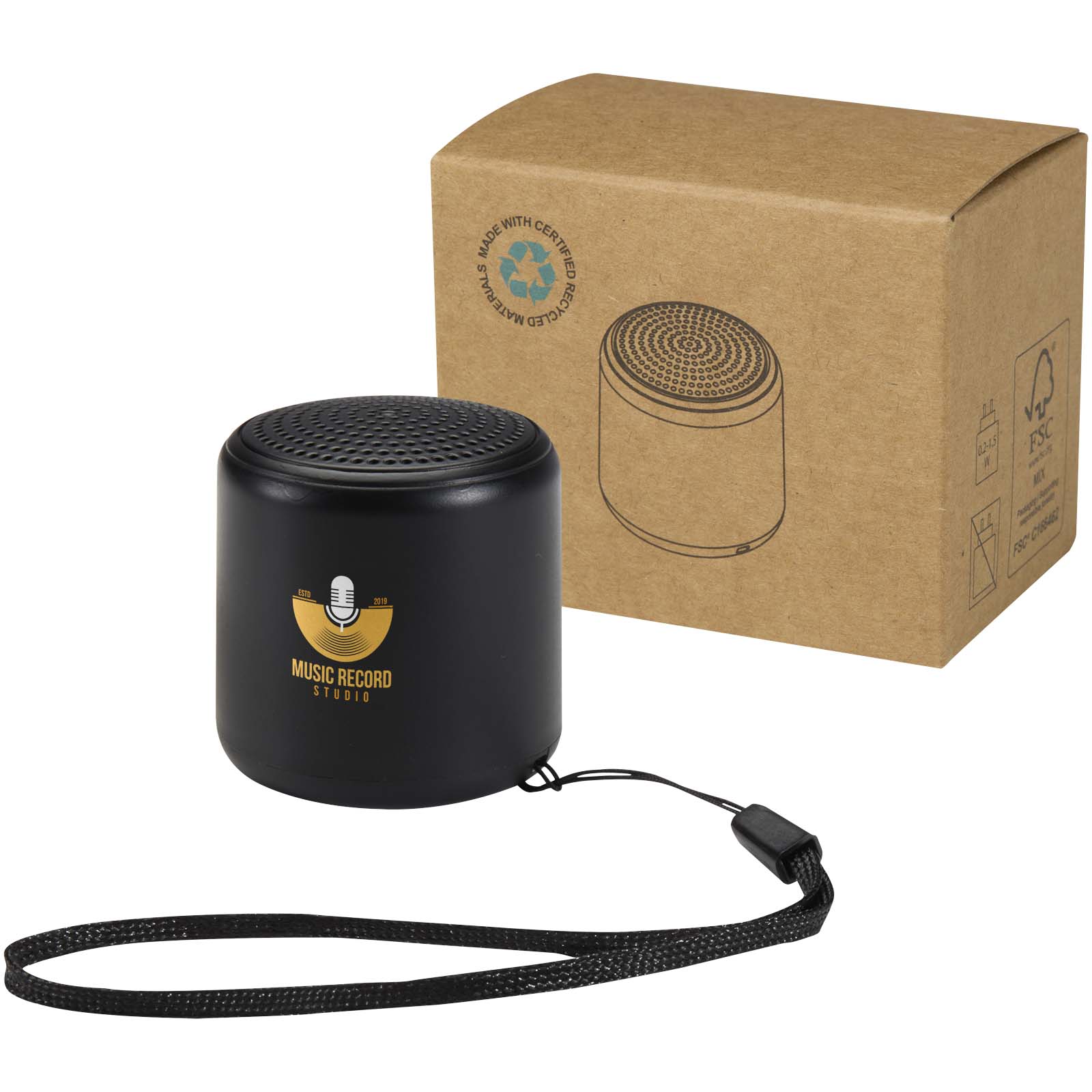 Velkis 3W recycled plastic wireless Bluetooth® speaker