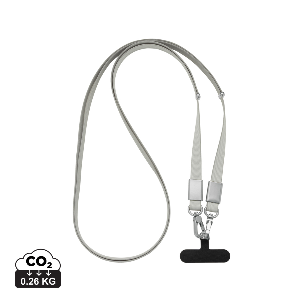 Nivo RCS recycled PET Crossbody lanyard