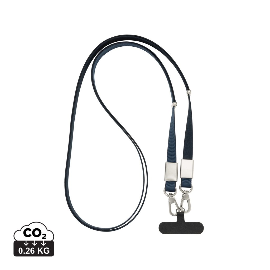 Nivo RCS recycled PET Crossbody lanyard