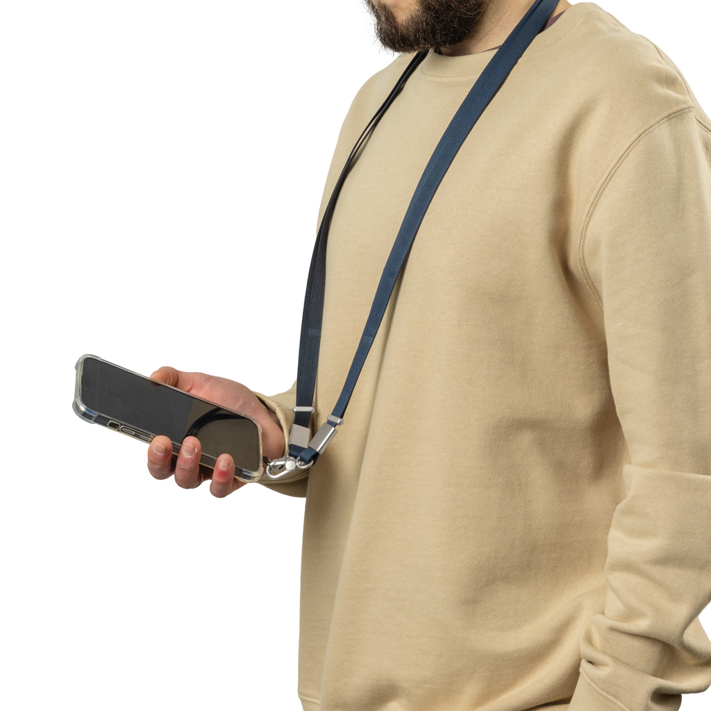 Nivo RCS recycled PET Crossbody lanyard