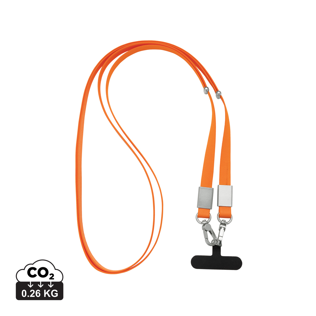 Nivo RCS recycled PET Crossbody lanyard