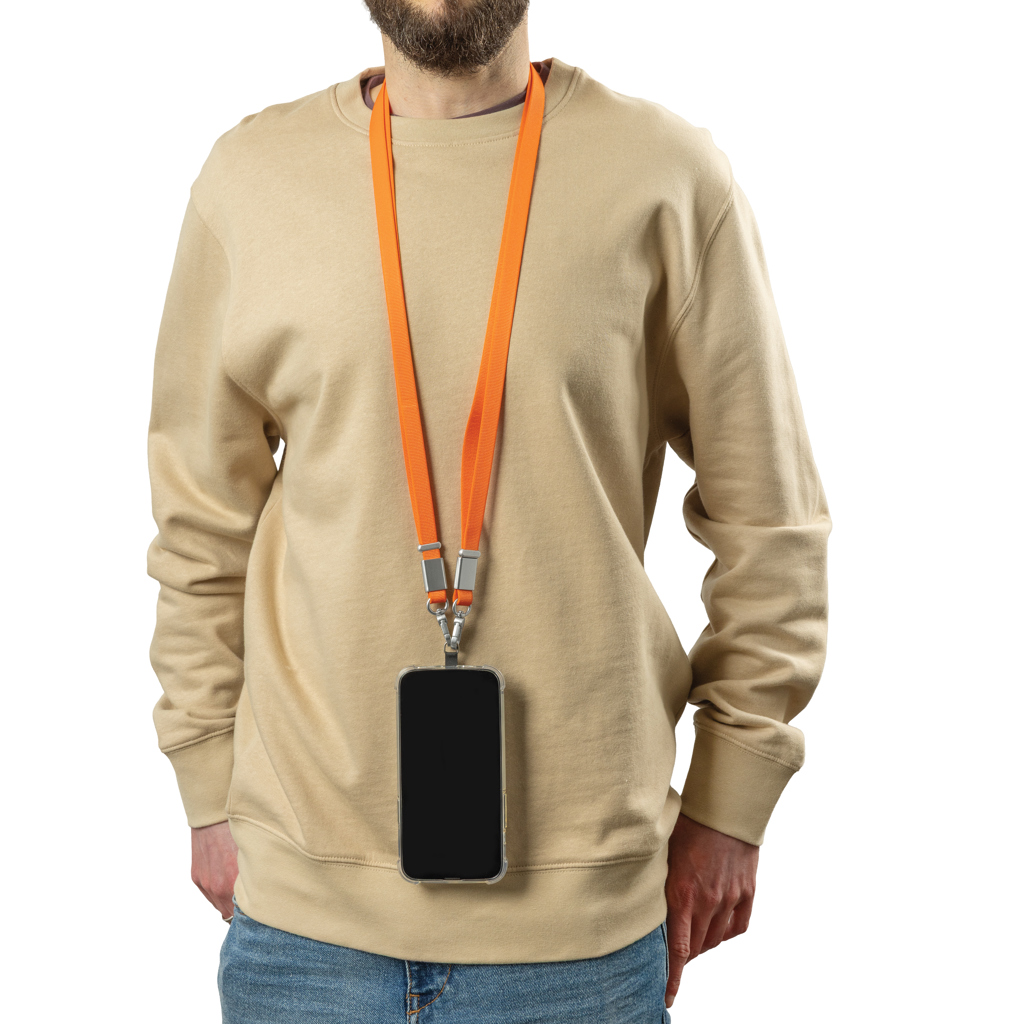 Nivo RCS recycled PET Crossbody lanyard