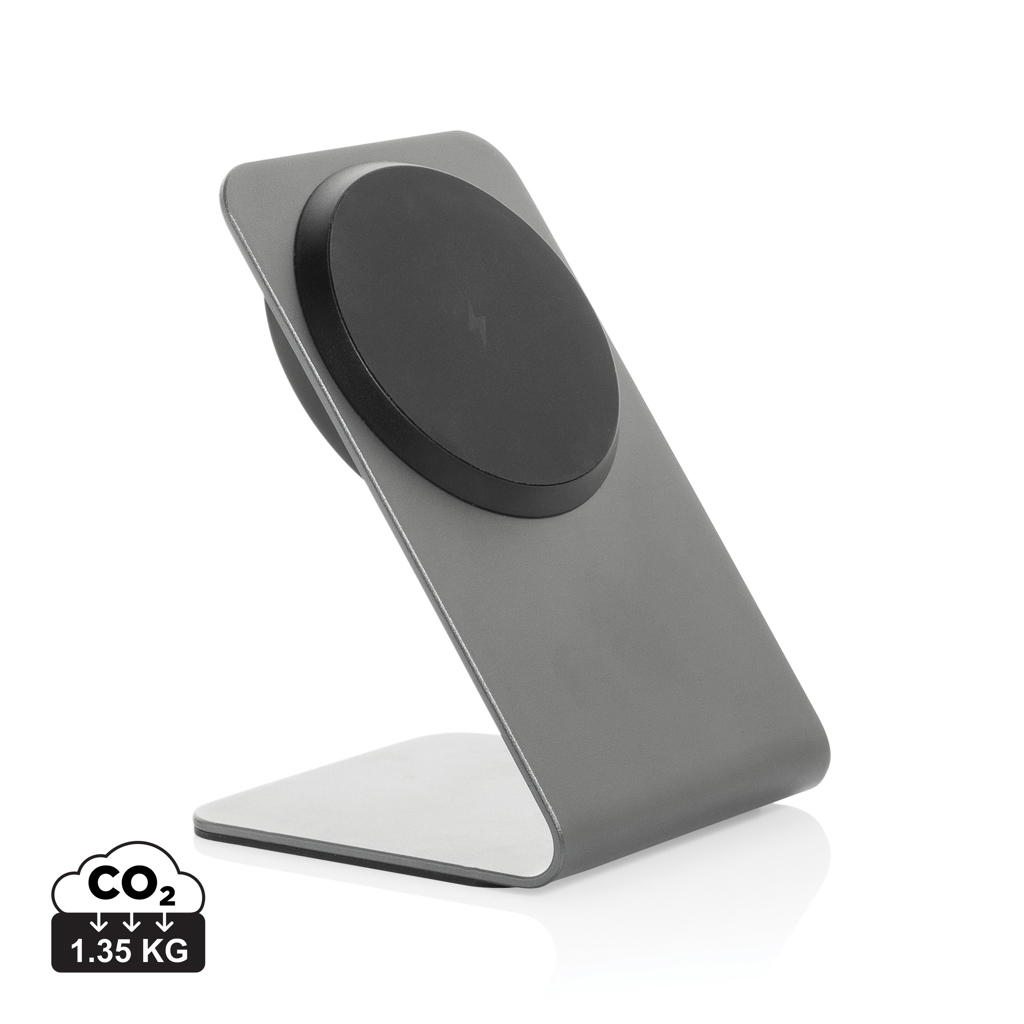 Terra aluminium 15W magnetic wireless charging phone stand