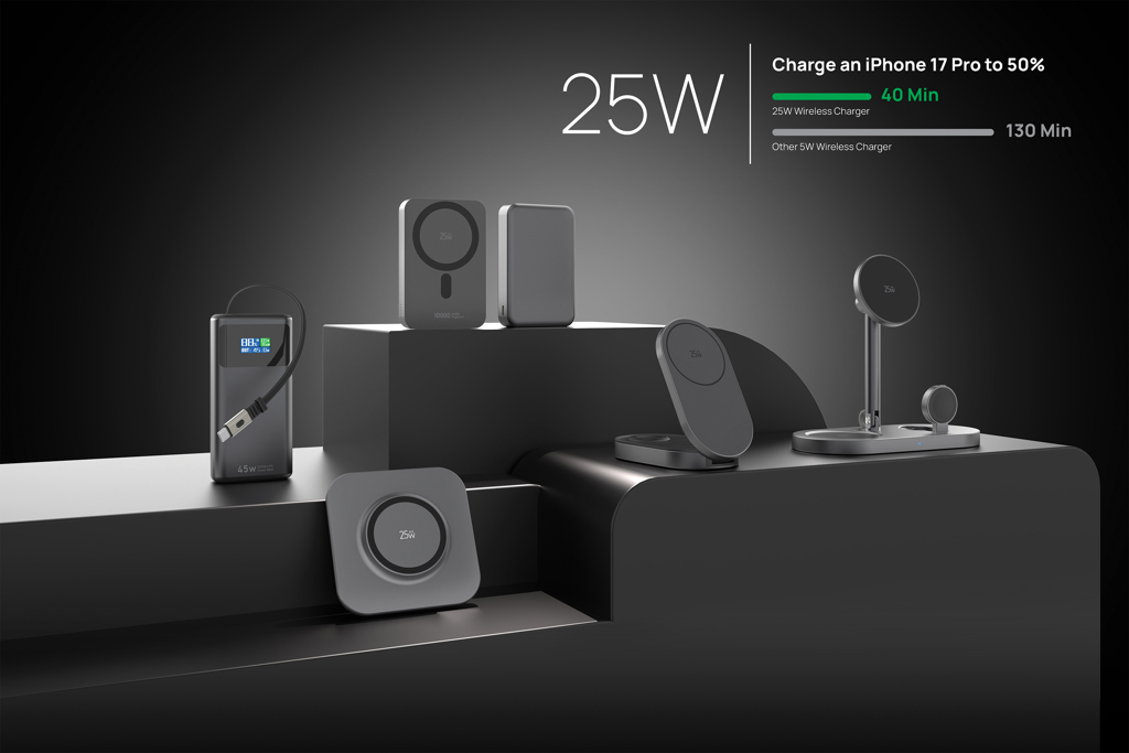 Quantum ultra-fast 25W magnetic wireless charging pad