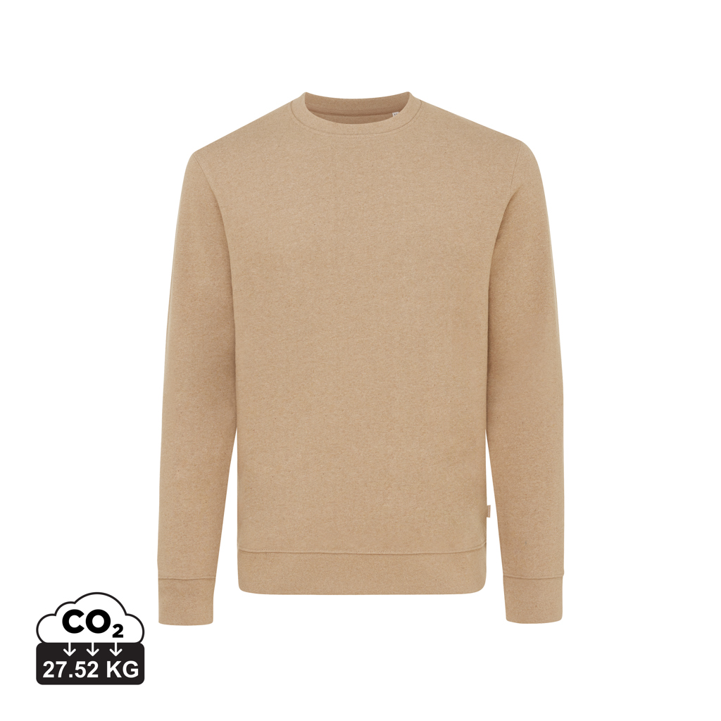 IQONIQ Denali recycled cotton crew neck undyed