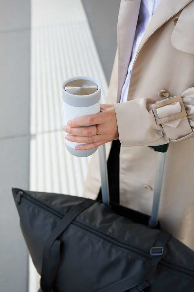 VINGA Erie RCS recycled SS push mug 350 ML