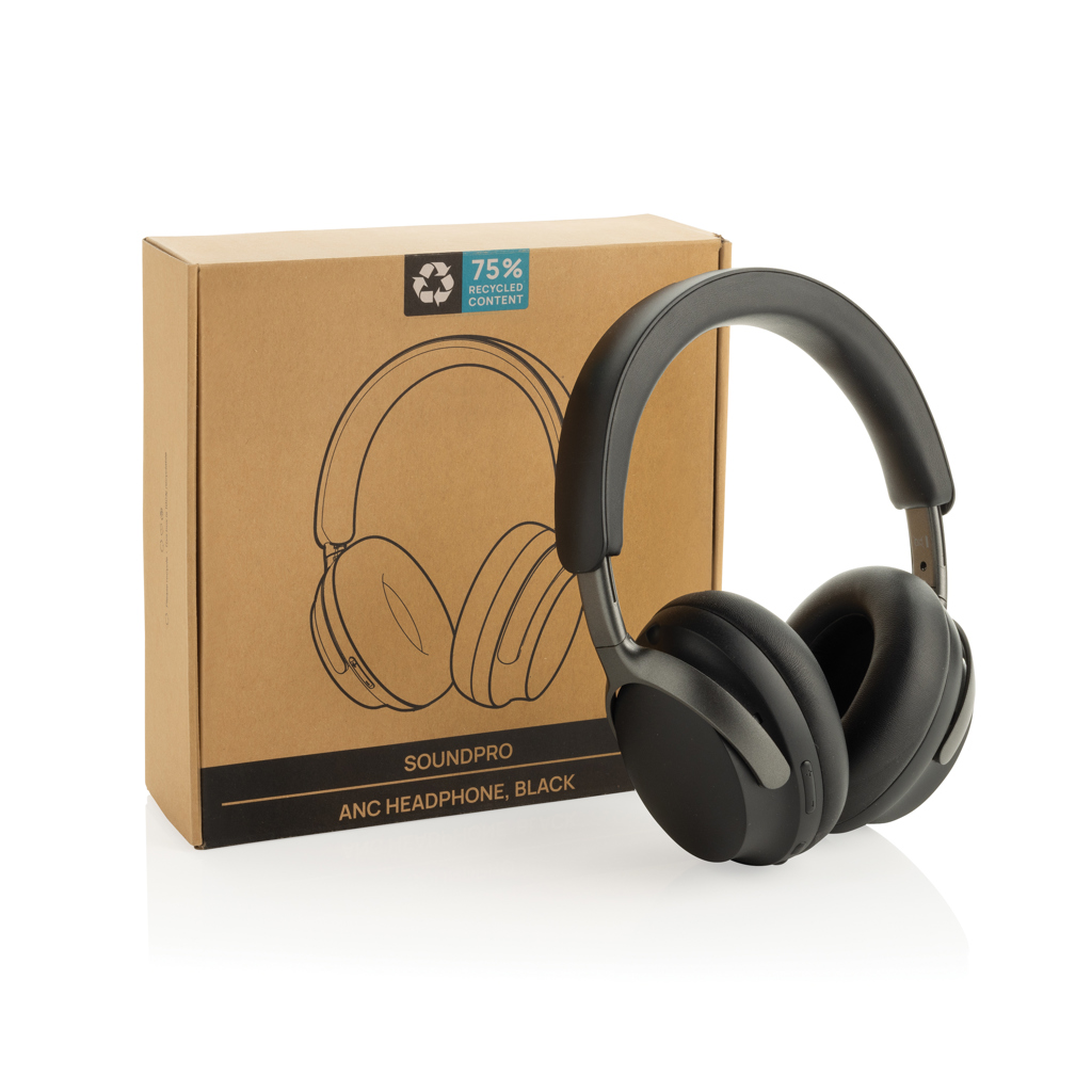 Soundpro RCS recycled plastic ANC headphone