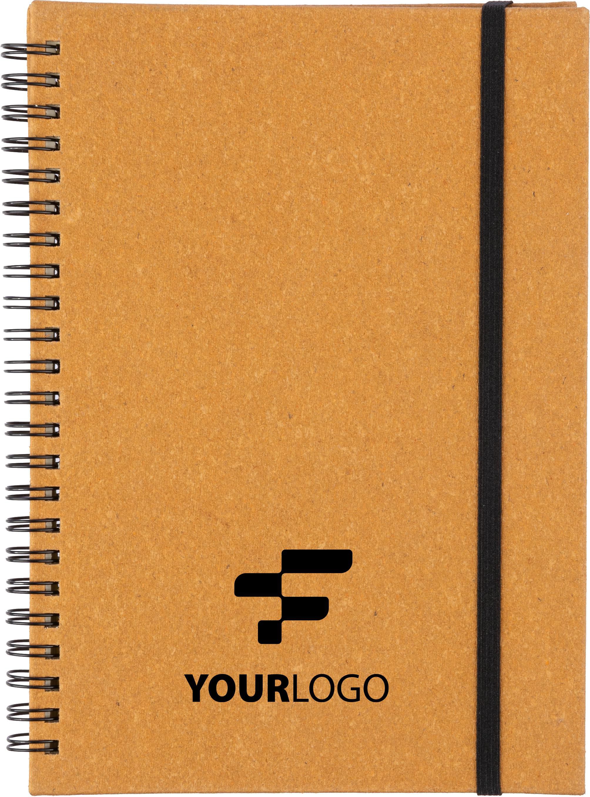 Recycled leather notebook A5 Egon