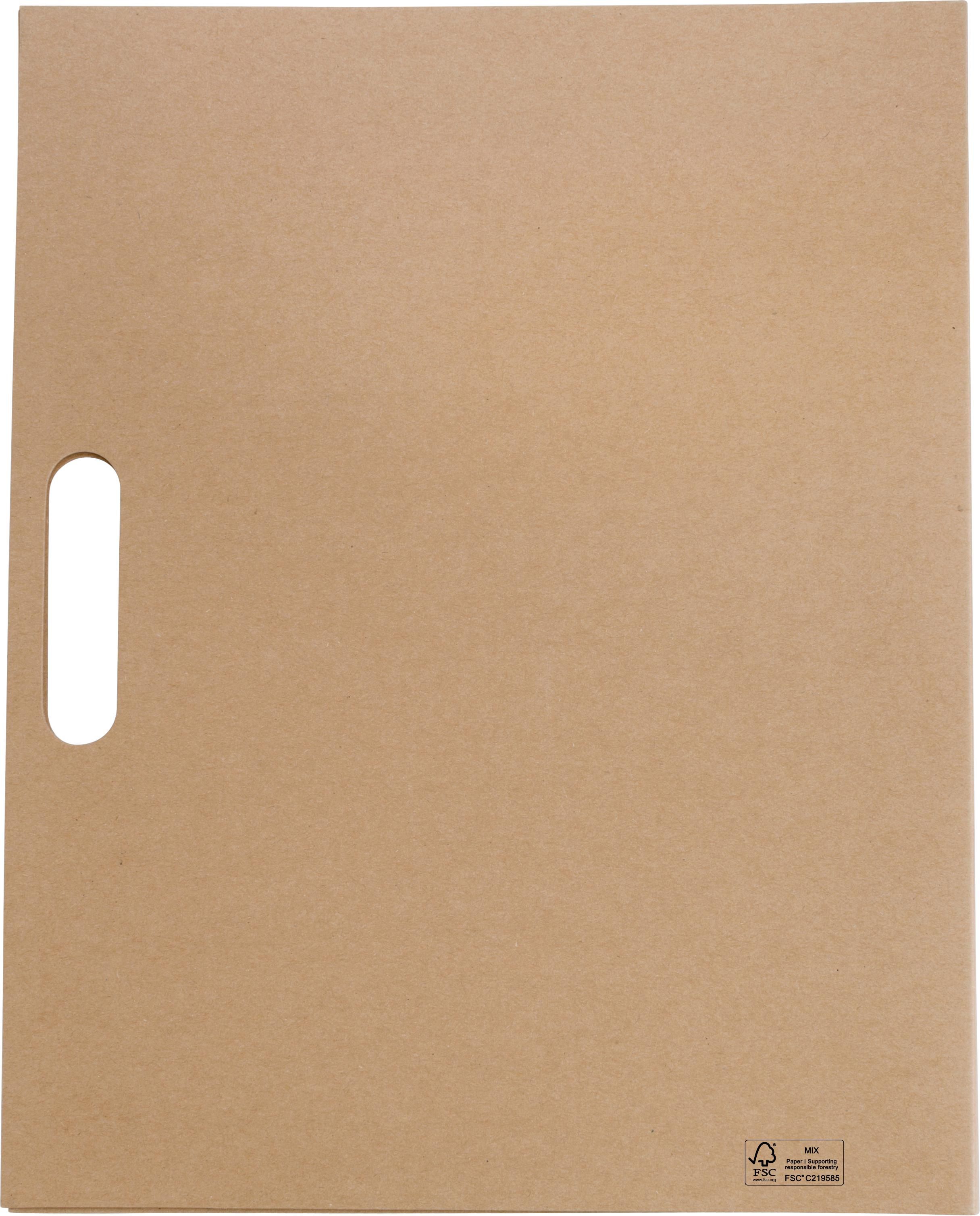 Cardboard memo folder Charlie