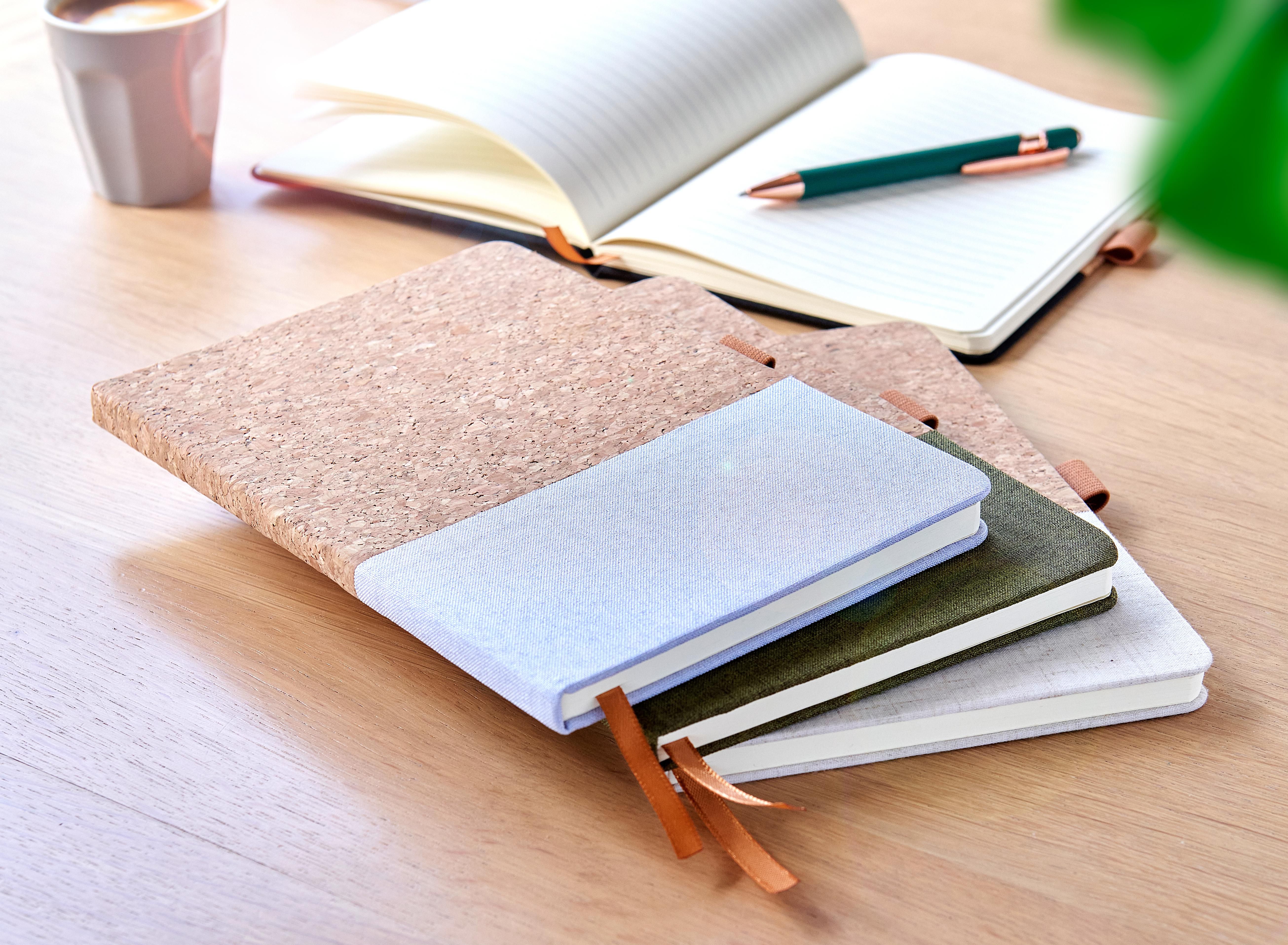 Cork and cotton notebook Trevor