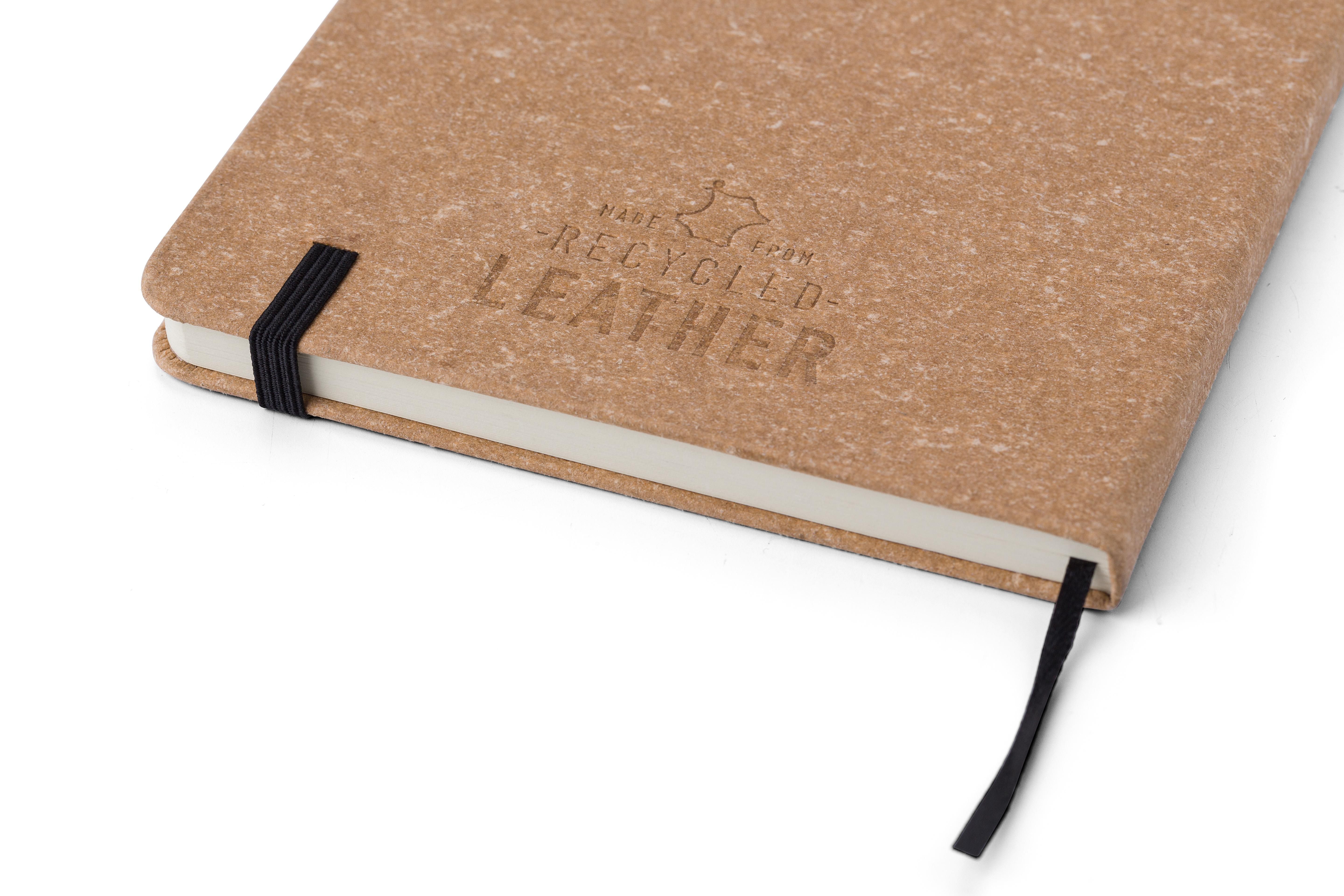 Recycled leather notebook (A5) Gianna