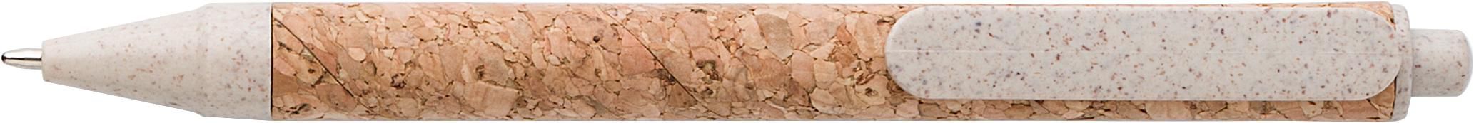 Cork and linen notebook and wheatstraw ballpen Kenzo