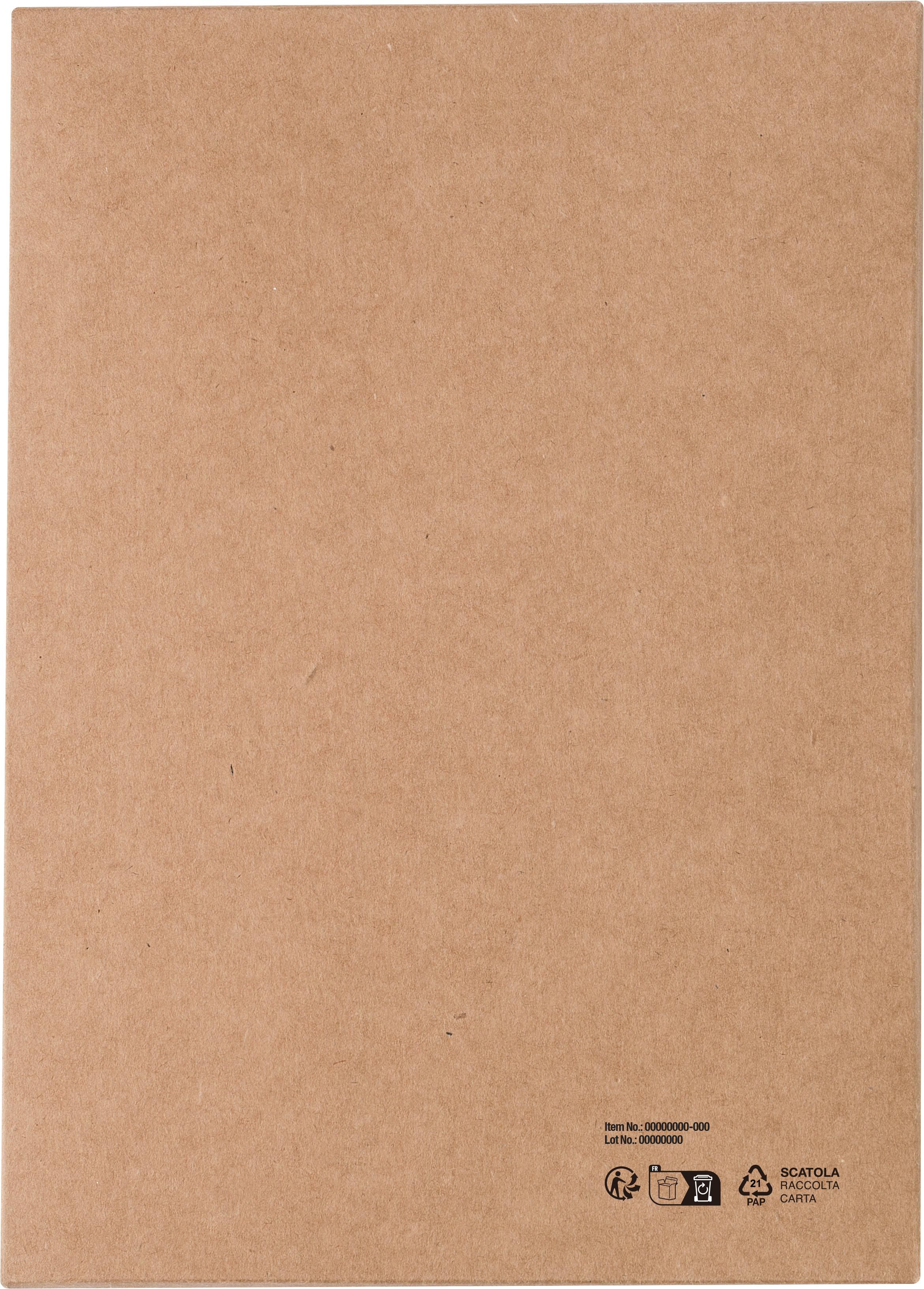 Cork and linen notebook and wheatstraw ballpen Kenzo