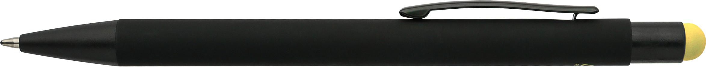 Recycled aluminium rubberized ballpen Formentera