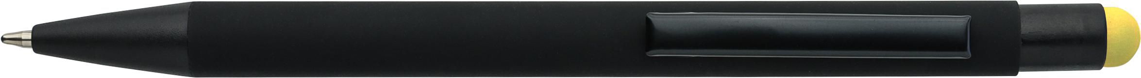 Recycled aluminium rubberized ballpen Formentera