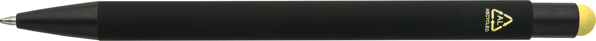 Recycled aluminium rubberized ballpen Formentera