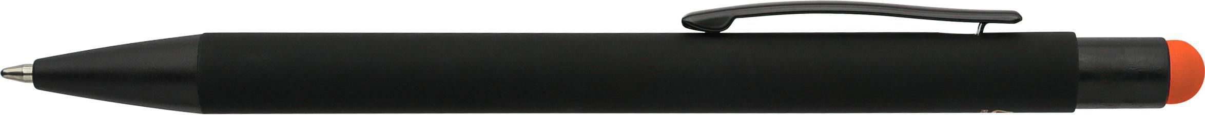 Recycled aluminium rubberized ballpen Formentera