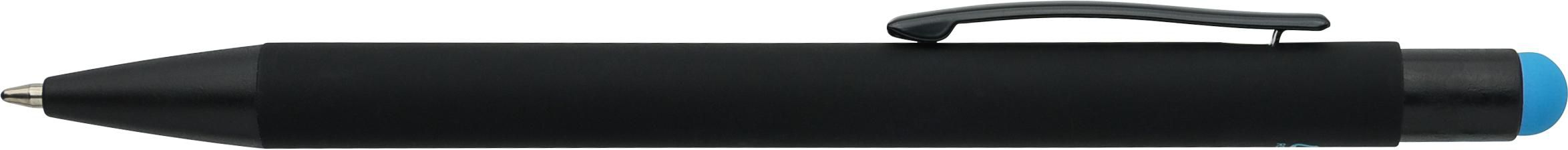 Recycled aluminium rubberized ballpen Formentera