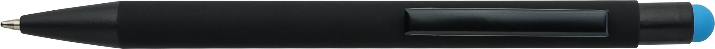 Recycled aluminium rubberized ballpen Formentera